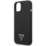 Guess GUHCP14SSLTGK iPhone 14 / 15 / 13 6.1" black hardcase Silicone Triangle - imagine 6
