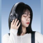 USAMS Bluetooth 5.0 Over-ear Headphones YX05 E-Join Series black TDLYEJ02 hard case, 1200mAh - imagine 9