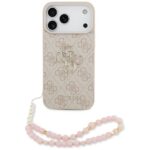 Guess 4G Strap 4G Classic Logo Case for iPhone 17 Pro Max Pink