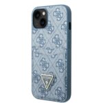 Guess GUHCP13SP4TPB iPhone 13 mini 5,4" blue hardcase 4G Triangle Logo Cardslot - imagine 2