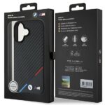 BMW BMHMP16S23PUDTK iPhone 16 6.1" black hardcase M Carbon Tricolor Line MagSafe - imagine 8