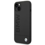 BMW BMHMP14SSLBLBK iPhone 14 / 15 / 13 6.1" black hardcase Silicone Signature Logo Magsaf - imagine 3