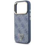 Case Guess 4G Triangle Logo MagSafe for iPhone 17 Pro blue gold - imagine 6