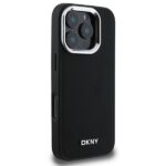 DKNY DKHMP16LPSCMCLK iPhone 16 Pro 6.3" black hardcase Plain Silver Logo MagSafe - imagine 4