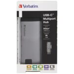 Verbatim USB-C Hub Adapter - USB-C/3xUSB-A 3.0/HDMI/Ethernet/SD/microSD aluminum 49142 - imagine 5