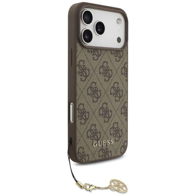 Guess 4G Charms Collection MagSafe case for iPhone 17 Pro Max brown - imagine 3