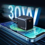 USAMS Wall Charger 1xUSB-C T45 mini 30W (only head) PD3.0 Fast Charging black CC148TC01 (US-CC14) - imagine 7