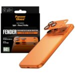 Tempered glass for lens PanzerGlass Fender Camera Protector for iPhone 17 Pro Max orange - imagine 4