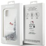 Hello Kitty HKHCN61LIKHET iPhone 11 / Xr 6.1" silver hardcase Liquid Glitter Charms Kitty Hea - imagine 8