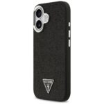Case Guess Glitter Triangle Logo MagSafe for iPhone 17 black - imagine 2