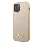 Guess GUHCP12LPUILGLG iPhone 12 Pro Max 6,7" gold hardcase Iridescent Love Script Gold Logo - imagine 2
