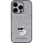 Karl Lagerfeld KLHCP15XGCNPSG iPhone 15 Pro Max 6.7" silver hardcase Fixed Glitter Choupette - imagine 3