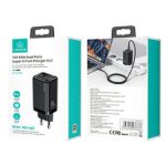 USAMS wall charger 1xUSB-C+1xUSB T47 65W (only head) PD Fast Charging Super Si black CC153TC01(US-CC - imagine 8