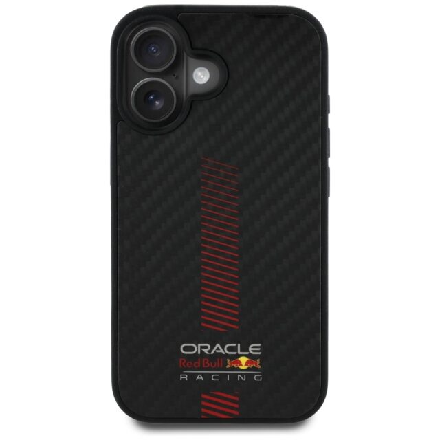 Red Bull RBHMP16S24CFGSMK iPhone 16 6.1" hardcase black Carbon Fiber Power Bar MagSafe - imagine 3