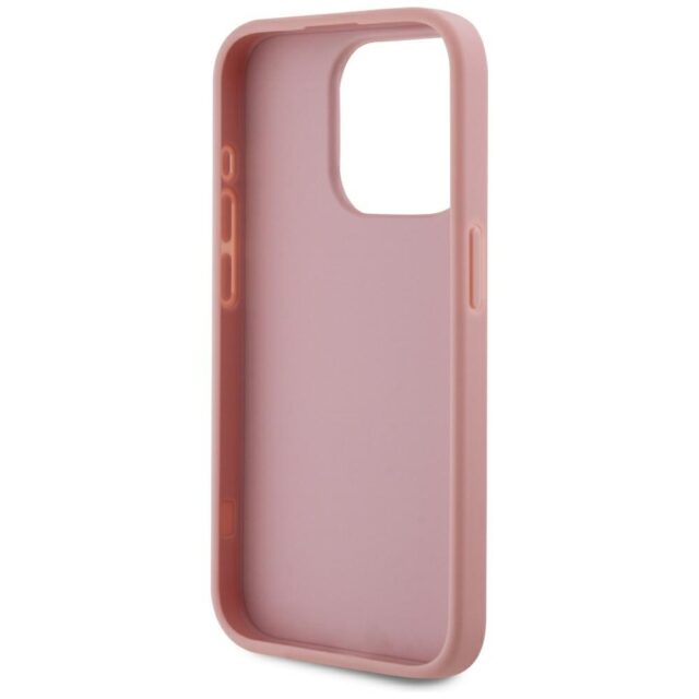 Case Karl Lagerfeld Wrinkled Metal Signature for iPhone 15 Pro Max pink - imagine 7