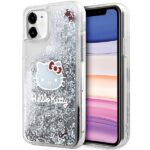 Hello Kitty HKHCN61LIKHET iPhone 11 / Xr 6.1" silver hardcase Liquid Glitter Charms Kitty Hea