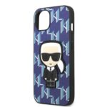 Karl Lagerfeld KLHCP13MPMNIKBL iPhone 13/ 14 / 15 6,1" hardcase blue Monogram Ikonik Patch - imagine 6