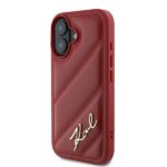 Karl Lagerfeld KLHCP16SPQDSMGR iPhone 16 6.1" red hardcase Quilted Signature - imagine 2