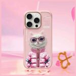 Nimmy case iPhone 16 Pro 6.3" pink Cool&Cute 2.0 Cat - imagine 8