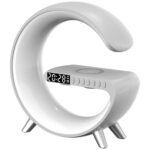 Multifunctional Lamp MajesticLine with alarm clock and bluetooth speaker whiteZapytaj Chat