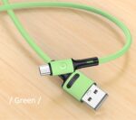 USAMS U52 microUSB 2A Fast Charge Cable 1m green SJ435USB02 (US-SJ435) - imagine 2