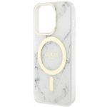 Guess GUHMP14XPCUMAH iPhone 14 Pro Max 6.7" white hardcase Marble MagSafe - imagine 6