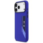 BMW M Silicon Vertical Logo MagSafe Case for iPhone 17 Pro Max Navy Blue - imagine 2
