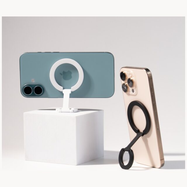 Ring stand Araree A-Ring MagSafe GripTok white - imagine 4