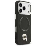 Karl Lagerfeld Karl Pin MagSafe Case for iPhone 17 Pro Black - imagine 4
