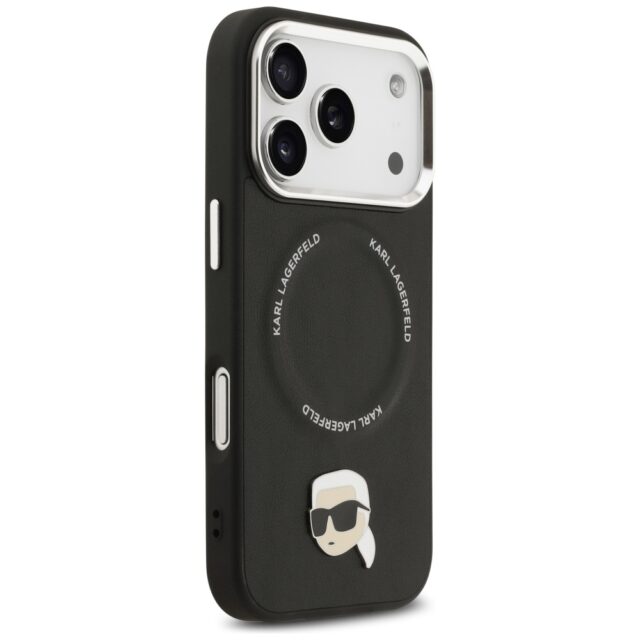 Karl Lagerfeld Karl Pin MagSafe Case for iPhone 17 Pro Black - imagine 4