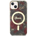Guess GUHMP14SHCFWSA iPhone 14 / 15 / 13 6.1" khaki hardcase Flower MagSafe - imagine 3