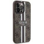 Guess GUHMP13XP4RPSW iPhone 13 Pro Max 6.7" brown hardcase 4G Printed Stripes MagSafe - imagine 4