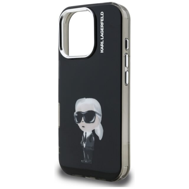 Case Karl Lagerfeld IML Aquarelle Karl   & Logo MagSafe for iPhone 16 Pro black - imagine 6