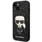 Karl Lagerfeld KLHCP14MGFKPK iPhone 14 Plus / 15 Plus 6,7" hardcase black Glitter Flakes Ikoni - imagine 2
