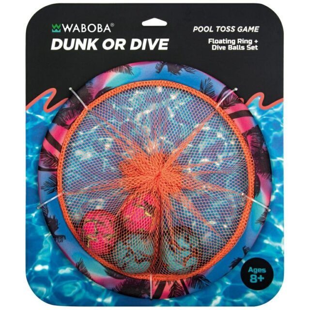 Waboba Dunk or Dive water game 4 balls + basket - imagine 4