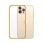 PanzerGlass ClearCase iPhone 13 Pro Max6.7" Antibacterial Military grade Tangerine 0343 - imagine 2