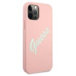 Guess GUHCP12MLSVSPG iPhone 12/12 Pro 6,1"  green pink hardcase Silicone Vintage - imagine 4