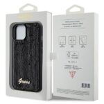 Guess GUHCP14SPSFDGSK iPhone 14 / 15 / 13 6.1" black hardcase Sequin Script Metal - imagine 8