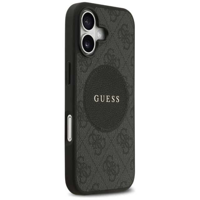 Case Guess 4G Circle Classic Logo MagSafe for iPhone 17 black - imagine 4