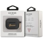 Guess GUA3SSSK AirPods 3 cover black Silicone Vintage Script - imagine 3