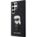 Karl Lagerfeld KLHCS23LSAKLHKPK S23Ultra S918 hardcase black Saffiano Monogram Ikonik - imagine 2