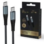 Extralink Smart Life USB Type-C to Type-C Black | USB-C to USB-C Cable | 120cm