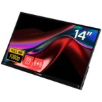 Portable Touch Monitor Verbatim LIGHT 14" FHD with 5000mAh Power Bank black 32088 - imagine 3