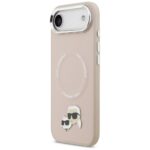 Karl Lagerfeld Karl & Choupette Pins MagSafe Case for iPhone Air Pink - imagine 2