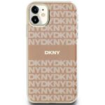 DKNY DKHMN61HRHSEP iPhone 11 / Xr 6.1 inch pink hardcase IML Mono & Stripe MagSafe - imagine 3