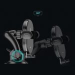 USAMS Inductive Holder US-CD131 15W Automatic for Windshield/Dashboard black CD131ZJ01 - imagine 4