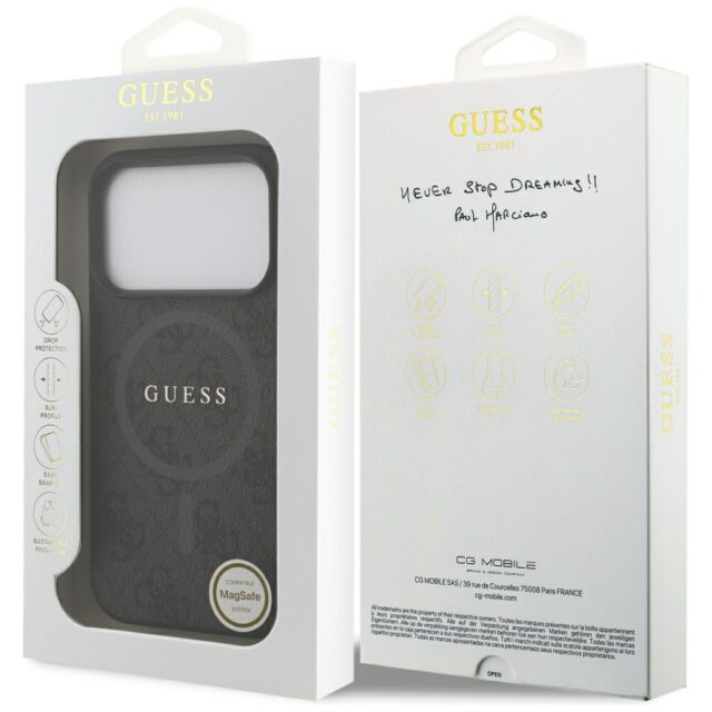 Guess 4G Ring Classic Logo MagSafe case for iPhone 17 Pro black - imagine 8