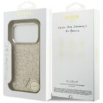 Guess Glitter Triangle Logo MagSafe case for iPhone 17 Pro gold - imagine 8