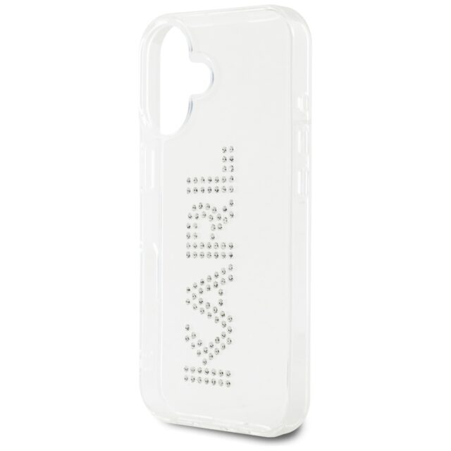 Case Karl Lagerfeld IML Rhinestones Logo for iPhone 16 transparent - imagine 6