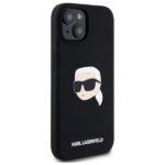Karl Lagerfeld KLHMP15SSKHPPLK iPhone 15 6.1" black hardcase Silicone Karl Head Print MagSafe - imagine 4